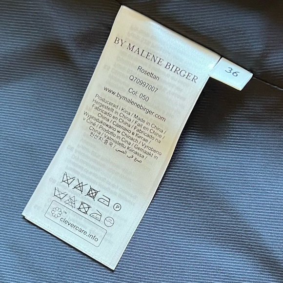 By Malene Birger Rosettan Single-Breasted Black Blazer Women’s Size Small US 6 - Picture 9 of 11